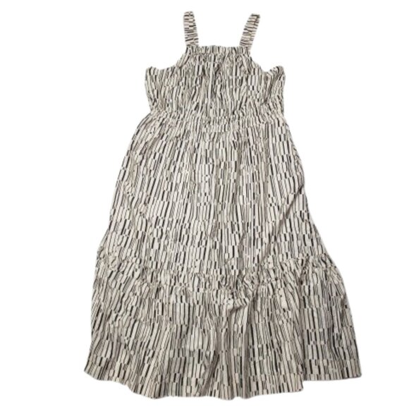 Anthropologie The Somerset Maxi Dress: Poplin Halter Edition Neutral Pattern 3X - Picture 5 of 14